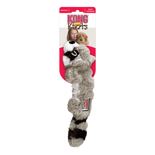 KONG Scrunch Knots Racoon Small/Medium (25.4cm) - UK9 Petcare
