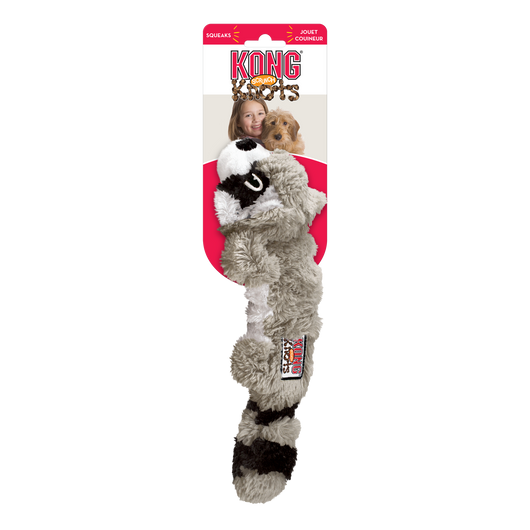 KONG Scrunch Knots Racoon Small/Medium (25.4cm) - UK9 Petcare