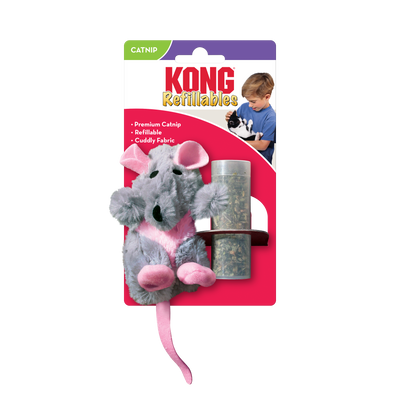 KONG Cat Refillable Catnip Rat (16cm) - UK9 Petcare