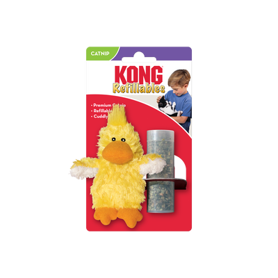KONG Cat Refillable Catnip Duck (17cm) - UK9 Petcare