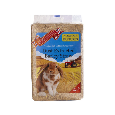 Norfolk Pastures Dust Extracted Barley Straw, XL Bale, approx. 5kg