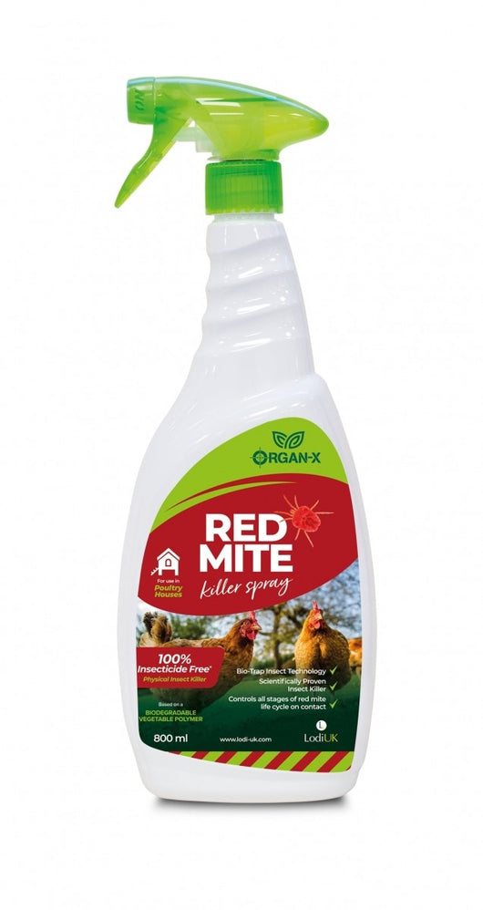 Organ-X Red Mite Killer Spray, 800ml