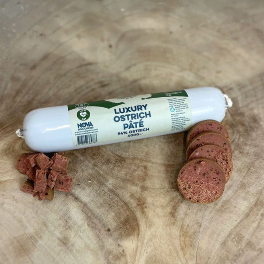 Nova Dog Chews Luxury Ostrich Pate 400g