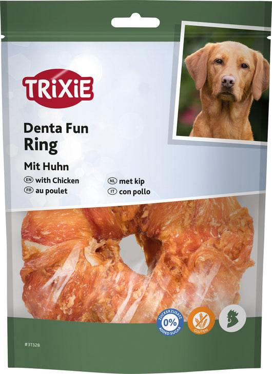 Trixie Denta Fun Chew Ring Chick 10cm 110 G Each