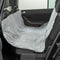 Trixie Grey Protective Car Blanket with Paw Print and Elastic Straps, 1.4 x 1.45m, Grey/Black