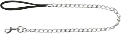 Trixie Chain Lead with Hand Loop, 1m/4mm, Black
