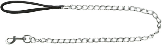 Trixie Chain Lead with Hand Loop, 1m/4mm, Black