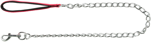 Trixie Chain Lead with Hand Loop, 1m/4mm, Red