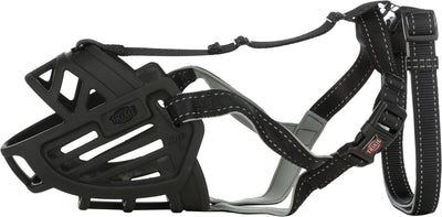 Trixie Muzzle Flex Silicone Dog Muzzle, S, Black