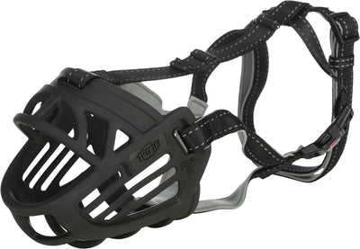 Trixie Muzzle Flex Silicone Dog Muzzle, S, Black
