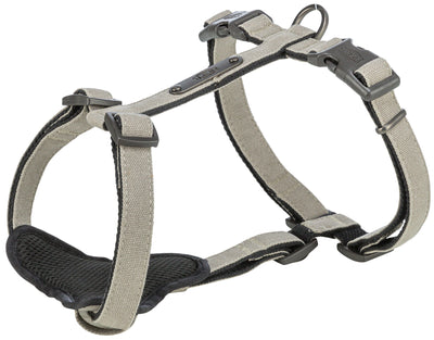 Trixie CityStyle Cotton H-Harness, M-L 52-75cm/20mm, Light Grey