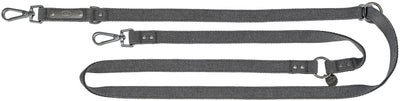 Trixie CityStyle Cotton Adjustable Lead, S-M 2m/13mm, Black
