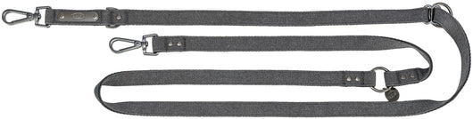 Trixie CityStyle Cotton Adjustable Lead, S-M 2m/13mm, Black