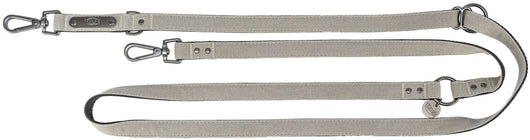Trixie CityStyle Cotton Adjustable Lead, S-M 2m/13mm, Light Grey