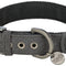 Trixie CityStyle Extra Wide Cotton Collar, S-M 30-37cm/25mm, Black