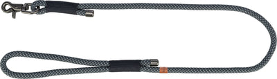 Trixie Soft Rope Lead, M-L 1m/10mm, Black/Grey