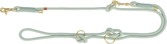 Trixie Soft Rope Adjustable Lead, M-L 2m/10mm, Sage/Mint