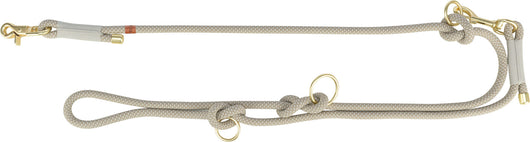Trixie Soft Rope Adjustable Lead, M-L 2m/10mm, Grey/Light Grey