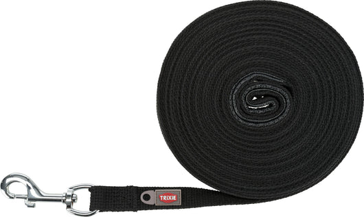 Trixie Tracking Lead, Flat Strap, 10m/20mm, Black
