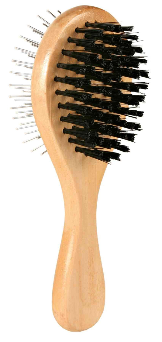 Trixie Wooden Brush Double Sided 5 x 17cm