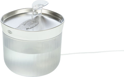 Trixie Aqua Clear Dog Drinking Fountain, Stainless Steel Bowl, 2.5L