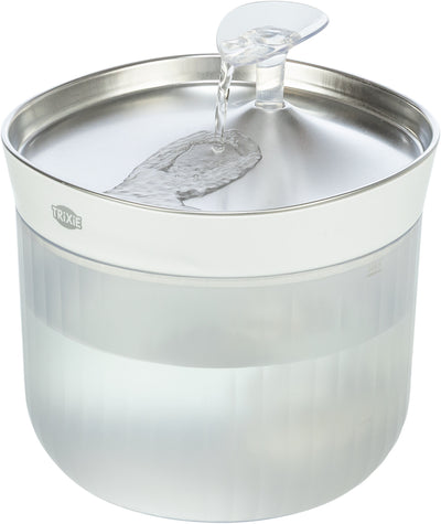 Trixie Aqua Clear Dog Drinking Fountain, Stainless Steel Bowl, 2.5L