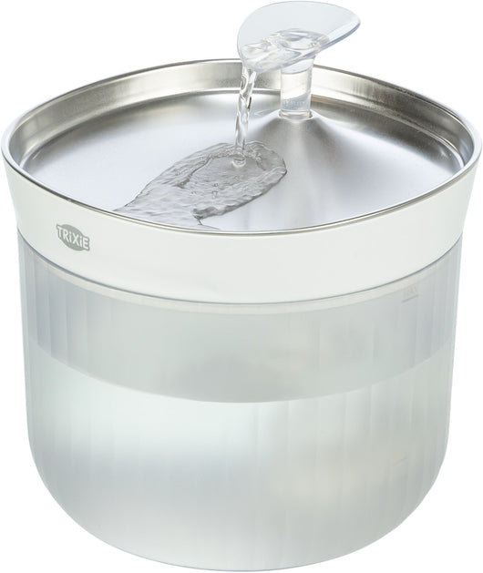 Trixie Aqua Clear Dog Drinking Fountain, Stainless Steel Bowl, 2.5L