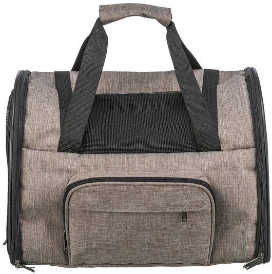 Trixie Shiva Dog Backpack, 41 x 30 x 21cm, Brown/Beige