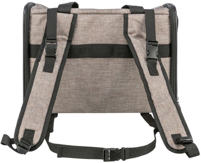 Trixie Shiva Dog Backpack, 41 x 30 x 21cm, Brown/Beige