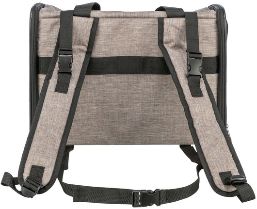 Trixie Shiva Dog Backpack, 41 x 30 x 21cm, Brown/Beige