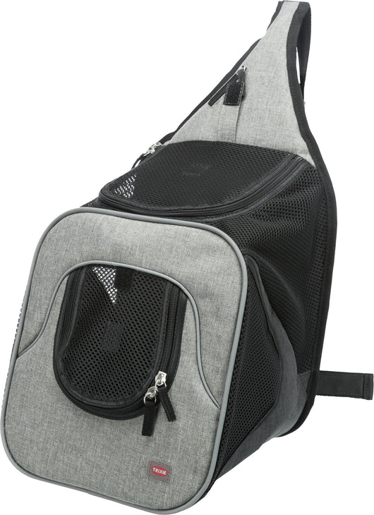 Trixie Savina Front Carrier Dog Bag, 30 x 33 x 26cm, Black/Grey