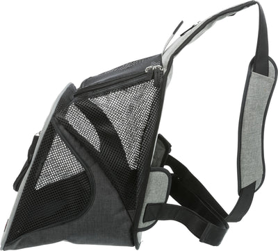 Trixie Savina Front Carrier Dog Bag, 30 x 33 x 26cm, Black/Grey