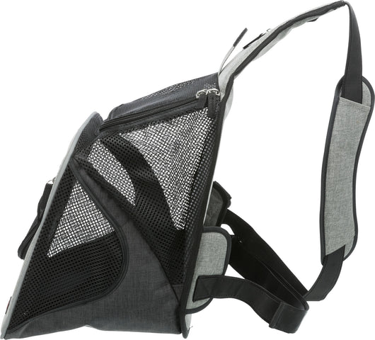 Trixie Savina Front Carrier Dog Bag, 30 x 33 x 26cm, Black/Grey