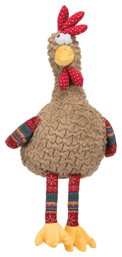 Trixie Rooster Plush Dog Toy with Animal Sound, 60cm