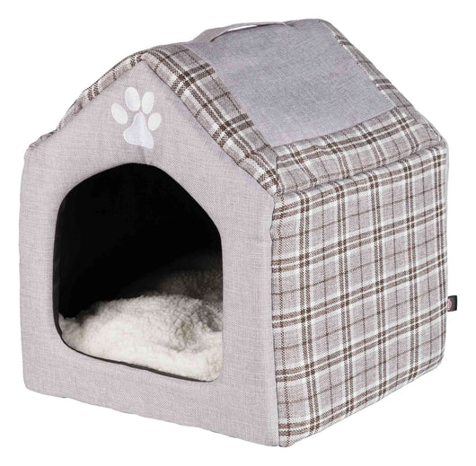 Trixie Silas Cuddly Cave, 40 x 45 x 40cm, Grey/Cream