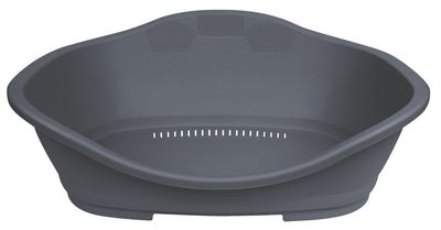 Trixie Sleeper Plastic Dog Bed, Size 5 96 x 66cm, Dark Grey