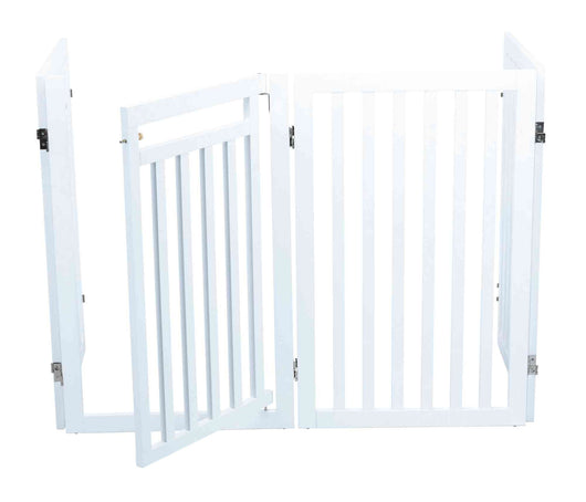 Trixie Dog Barrier with Door, 4 Parts, 60-160 x 81cm, White