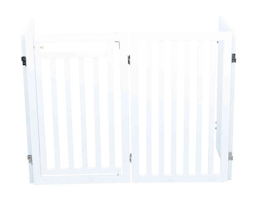 Trixie Dog Barrier with Door, 4 Parts, 60-160 x 81cm, White
