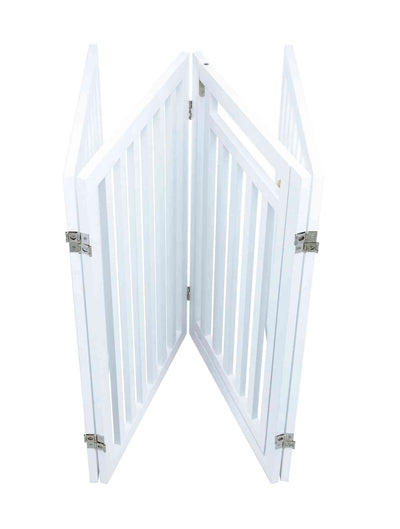 Trixie Dog Barrier with Door, 4 Parts, 60-160 x 81cm, White