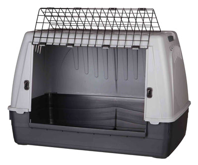 Trixie Journey Transport Box, M-L 100 x 65 x 60cm, Black/Grey