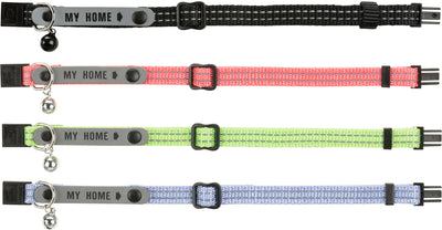 Trixie Cat Collar With Address Tag Reflective Nylon