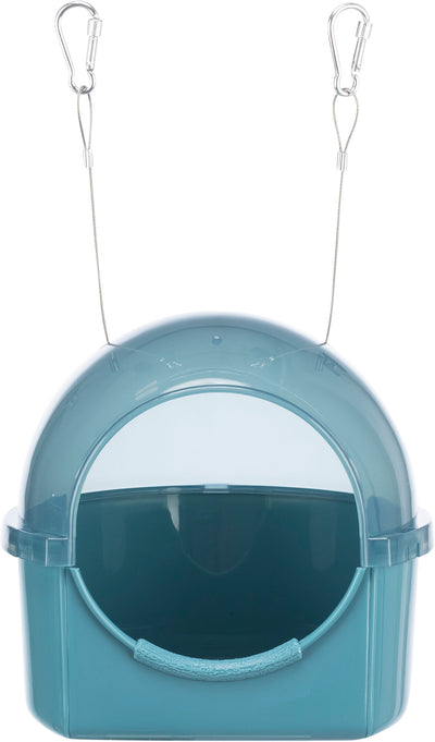 Trixie Bird Bath House, Semi-Circle, 20 x 20 x 17.5cm, Blue