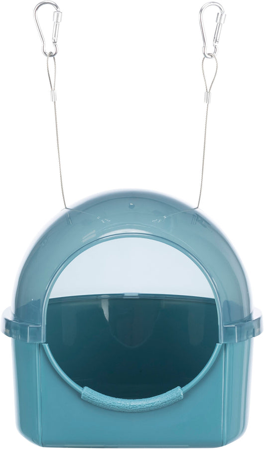 Trixie Bird Bath House, Semi-Circle, 20 x 20 x 17.5cm, Blue