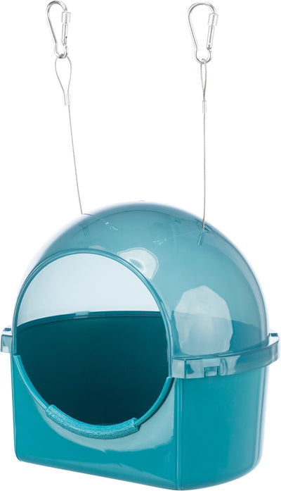 Trixie Bird Bath House, Semi-Circle, 20 x 20 x 17.5cm, Blue