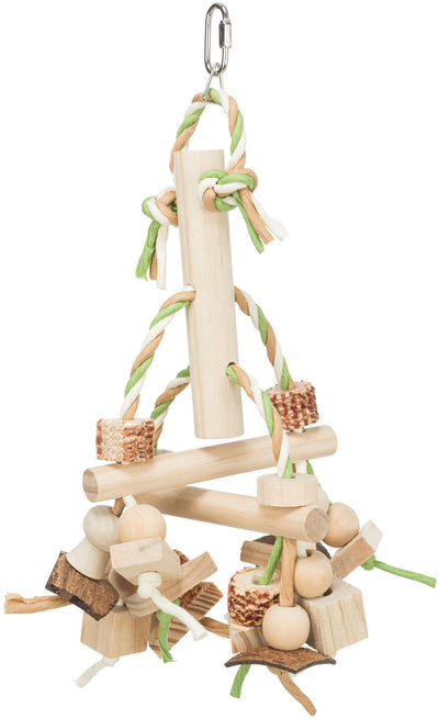 Trixie Colourful Wooden Bird Toy, 31cm
