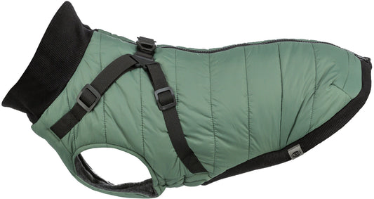 Trixie Pontis Coat with Harness, S 36cm, Sage
