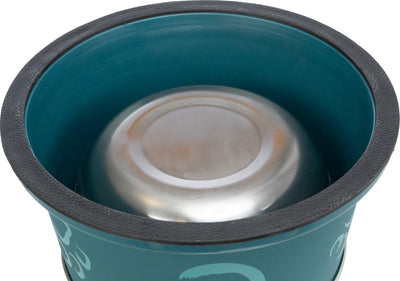 Trixie Long-Ear Bowl, Stainless Steel/Plastic, 0.9L/19cm, Assorted Colours