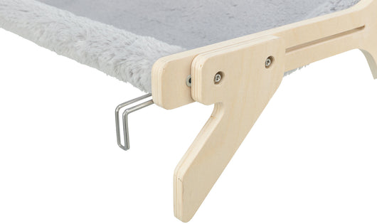 Trixie Cat Hammock, Untreated Wood, 47 x 24 x 38cm, Grey