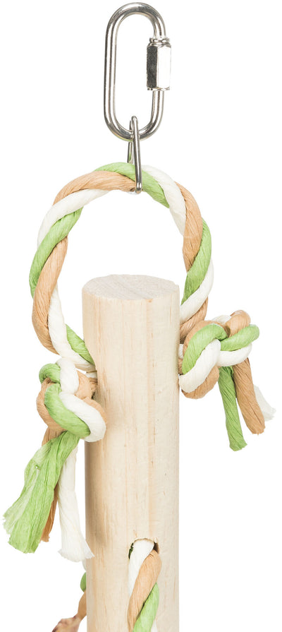 Trixie Colourful Wooden Bird Toy, 31cm