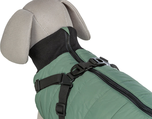 Trixie Pontis Coat with Harness, XS 24cm, Sage